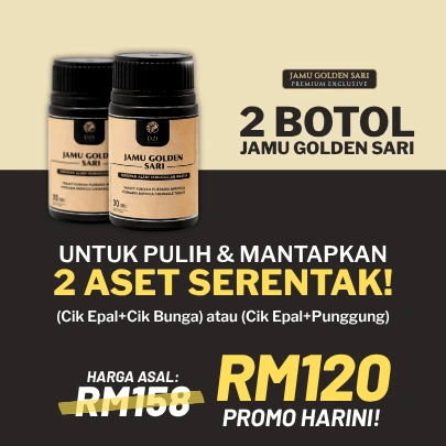 Set 2 Botol Jamu Golden Sari
